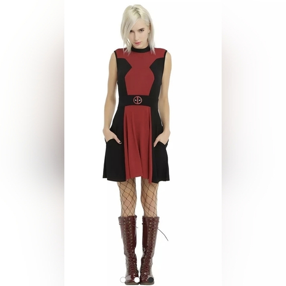 Her Universe Marvel Deadpool Cosplay Dress Size XS - Picture 1 of 7